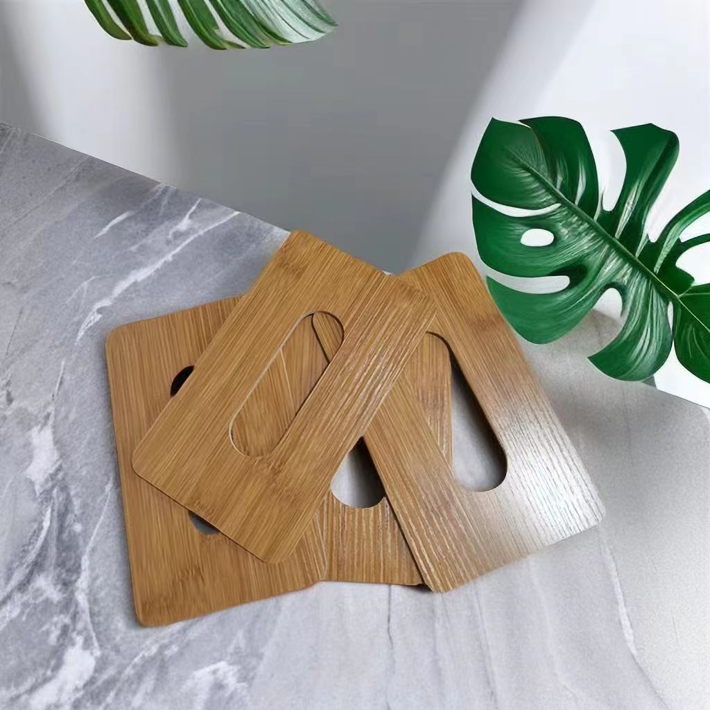 Factory Direct Supply Wholesale Density Board Processing Tissue Box Napkin Box Creative Simple Scandinavian Style Advertising Mdf Board