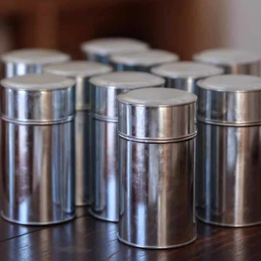 Spot Wholesale Handmade Can 50g Tea Can Tinplate Tea Can Tea Rice Can Sealed Can Small Can Tea Bucket