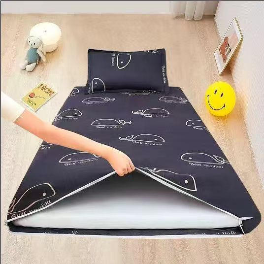 Wholesale Hard Cotton Sponge Mattress Removable and Washable Student Dormitory Unit Military Training Mattress Military Green Canvas Hard Cotton