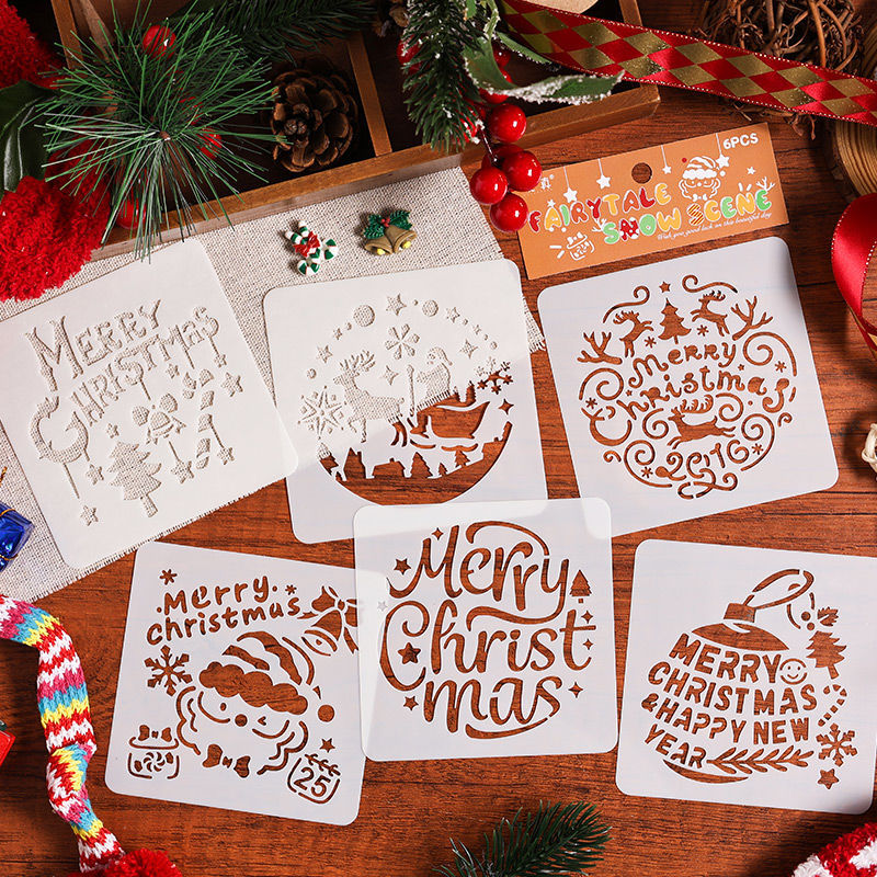 Шаблон газеты для студентов Zabc Рождественский дневник ручной работы полое рисование оптом