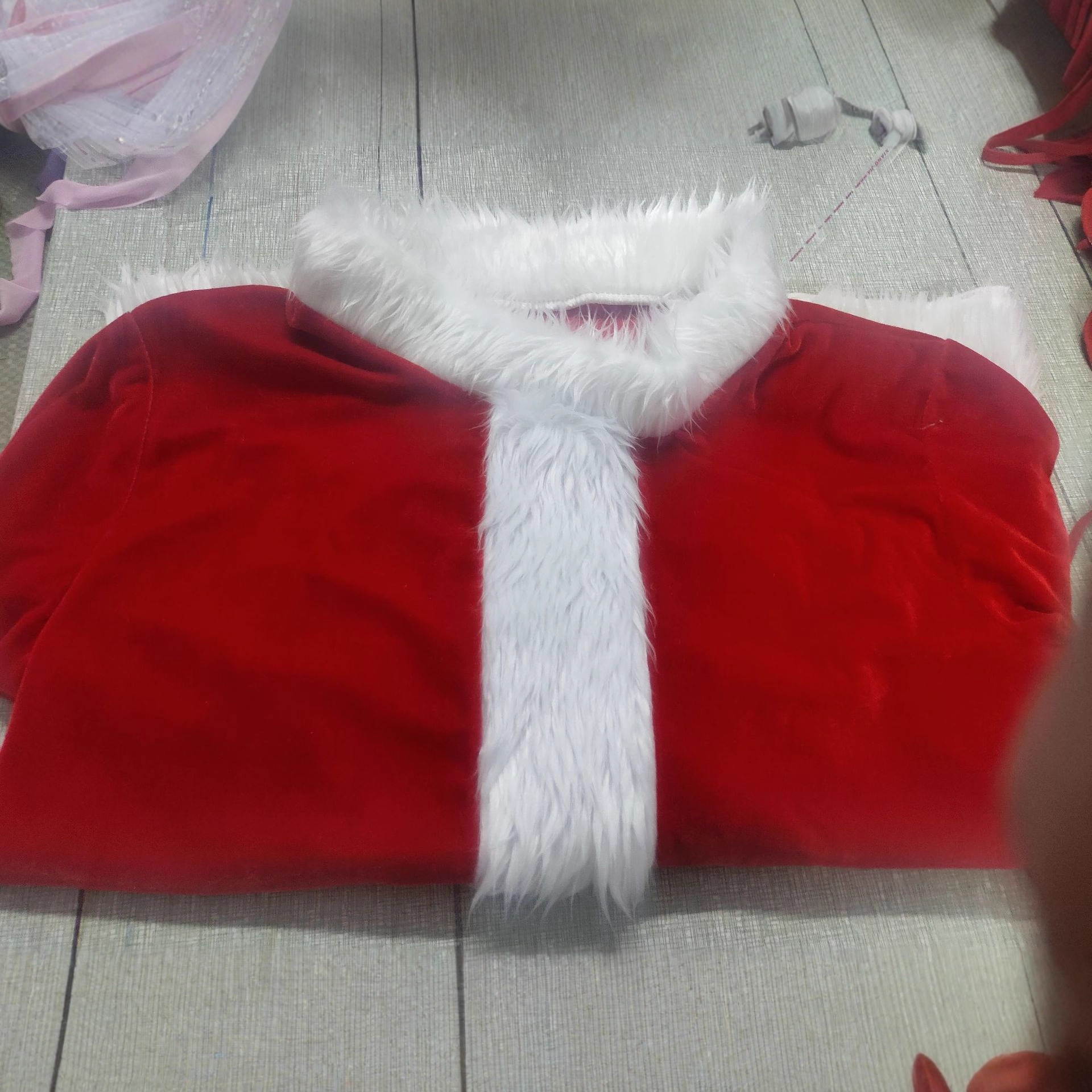 Cross-border elderly Festival performance clothing cosplay gold velvet Christmas clothing wholesale supply