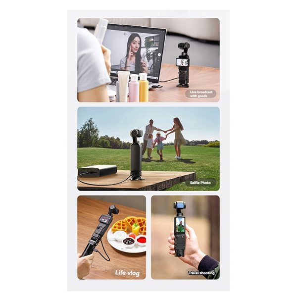 Ulanzi Pk08+Pk11 Short Leg Base Set for Pocket3 Automatic Opening