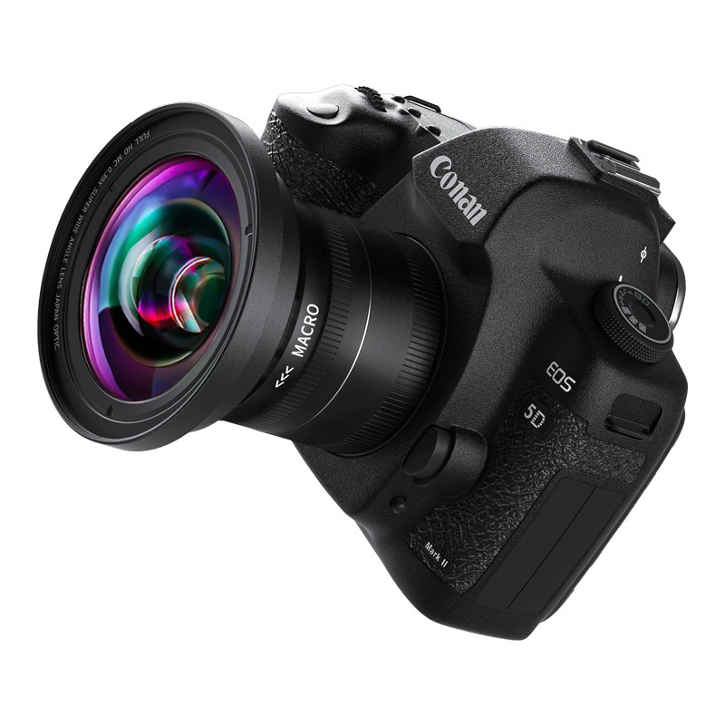 37/49/52mm Mirrorless Camera Lens Uv72Mm 0.39X Wide-Angle Macro Two-In-One with Additional Filters