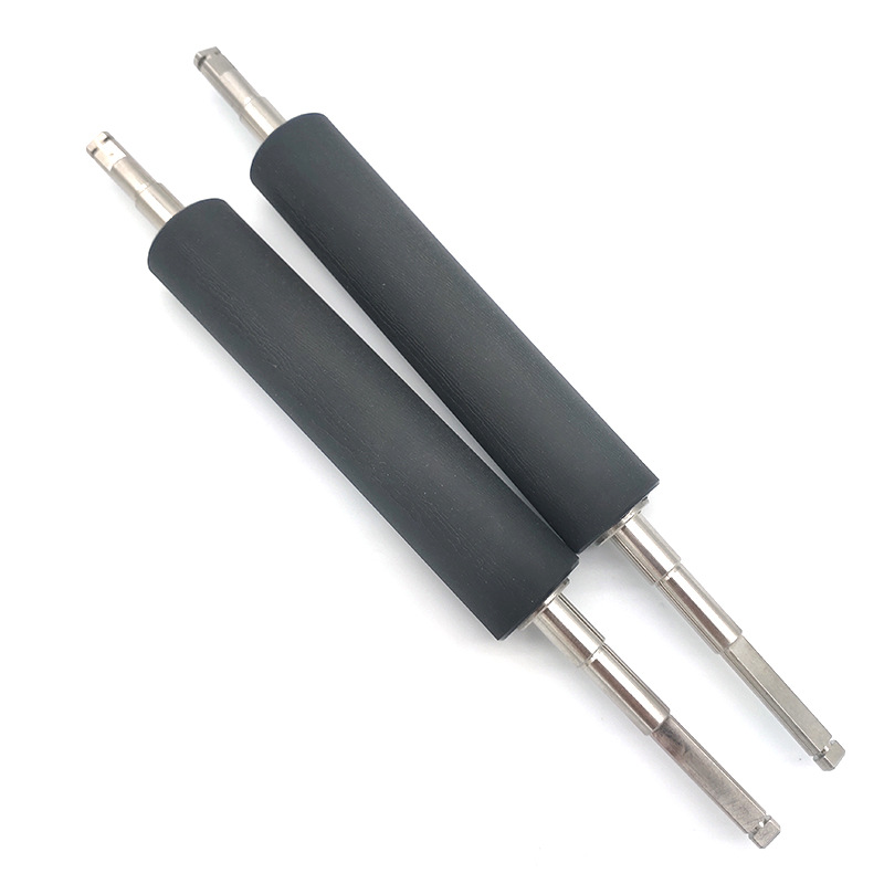 Surface single printer driven rubber roller roller active rubber wheel wholesale copier rubber roller rotating base