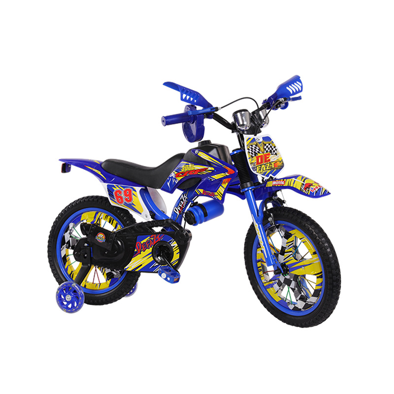 Manufacturers produce imitation motorcycle shock-absorbing children's bicycles 12 inch 16 inch 18 inch 20 inch cross-country bicycles