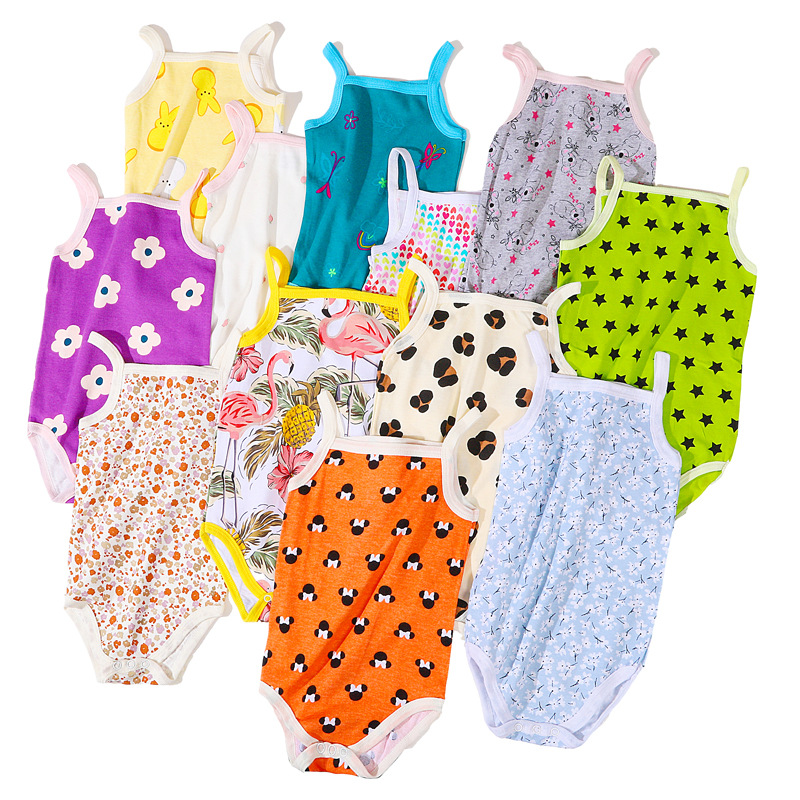 Прямые Продажи Фабрики Новорожденный Тонкий Жилет Малыш Слинг Треугольная Сумка Одежда Для Мальчиков и Девочек Комбинезоны