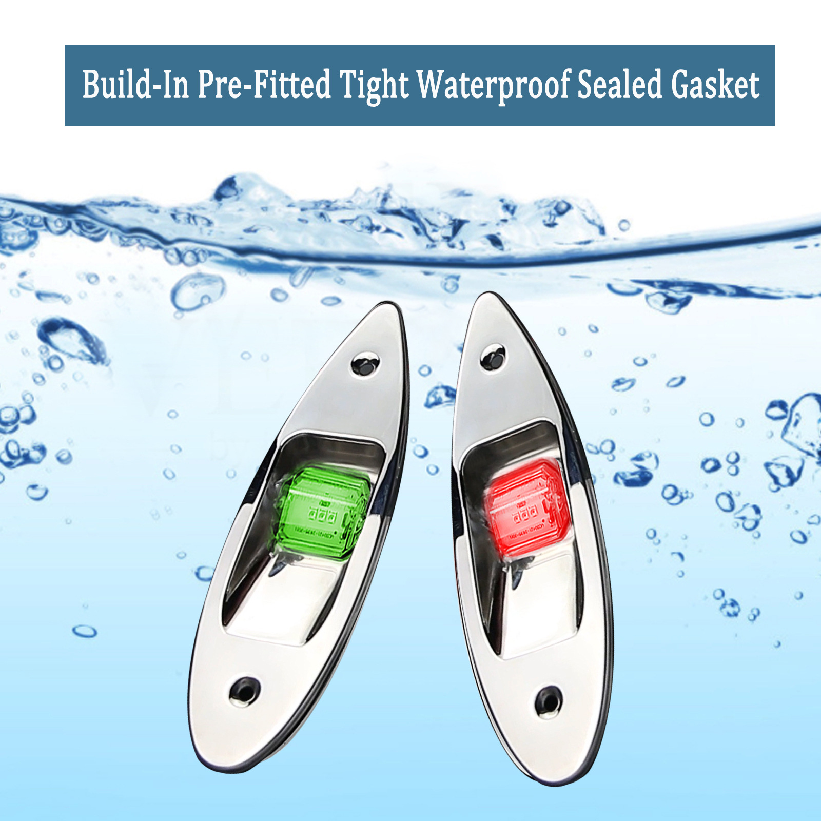 Нержавеющая сталь светодиодный яхтенный свет навигационный свет морской навигационный свет сигнальный свет для рыболовных лодок 12V пара USCG