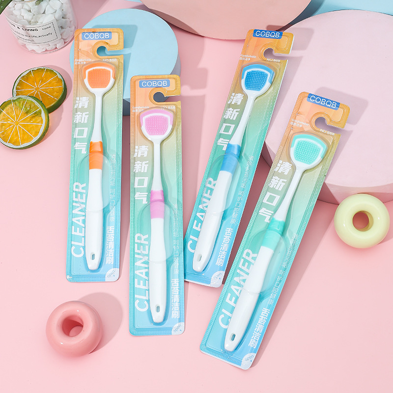 Скребок для языка Bqb, силиконовый, многофункциональный, оптовая продажа