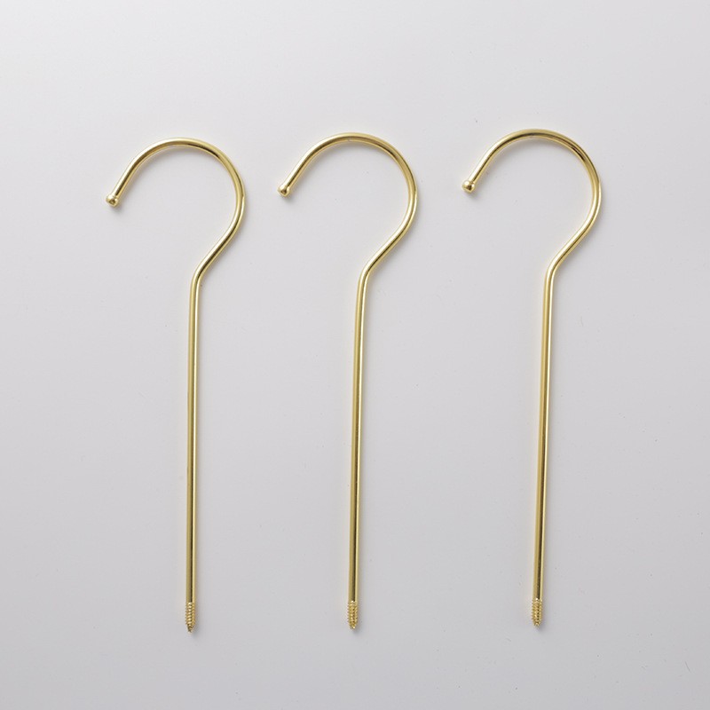 4.2 titanium gold round hook flat hook hanger accessories hanger hook thick round hook flat hook