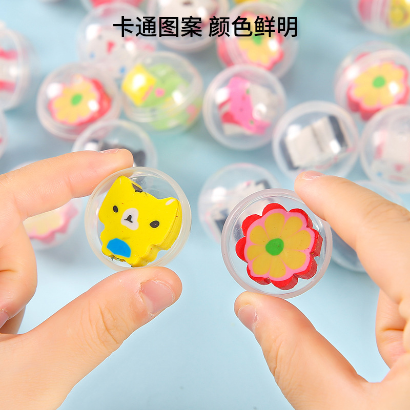 32 Transparent Doll Gashapon Eraser One Dollar Coin Game Hall Gashapon Machine Stall Gashapon Creative Gift