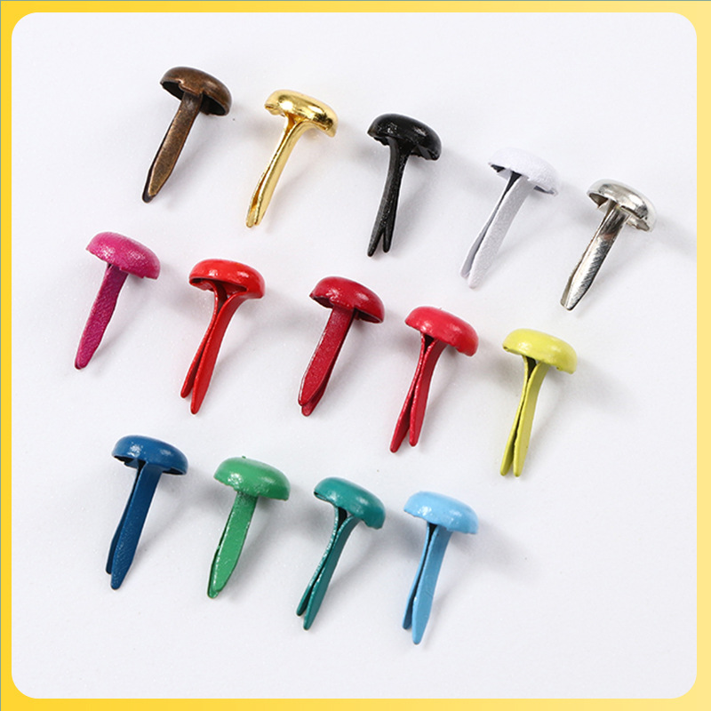 Factory supply 4.5mm Mini color two-foot nail children's handmade two-foot nail sheep angle nail DIY decorative material