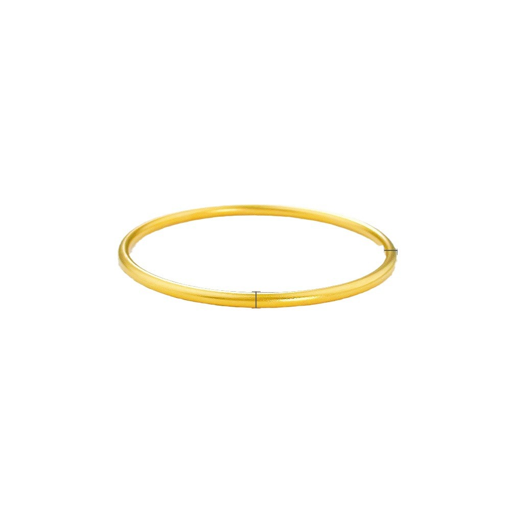 Pure Gold 9999 Ancient Method Inheritance (the Width Is about 2.7-2.9mm) Ancient Aperture Plain Ring Solid Mouth Bracelet
