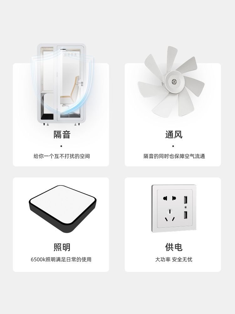 Soundproof Room for Home Office, Phone Booth, Recording Studio, Piano Room, Soundproof Chamber, Mobile Live Streaming Room, Silent Warehouse