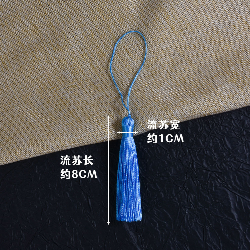 Wholesale 8cm short fat tassel spike pendant car hanging sachet clothing clothing bookmark accessories diy polyester hanging spike