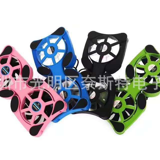 Manufacturer Supplies Portable Foldableing Radiator Laptop Cooling Pad Black Octopus 919 Radiator