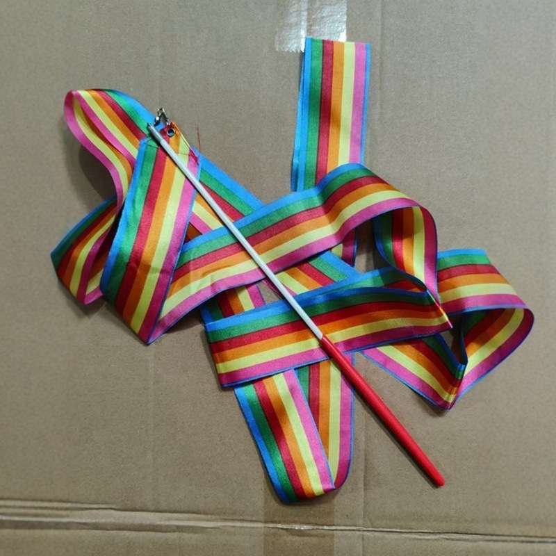4m Gymnastics Ribbons Colorful Ribbons Adult Art Dance Performance Props Dancing Ribbons Children's Toy Streamers