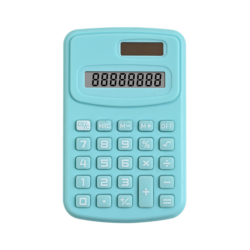 Factory Straight Hair 8-Bit Calculator Primary School Portable Computer Office Accounting Mini Stationery Pocket Calculator