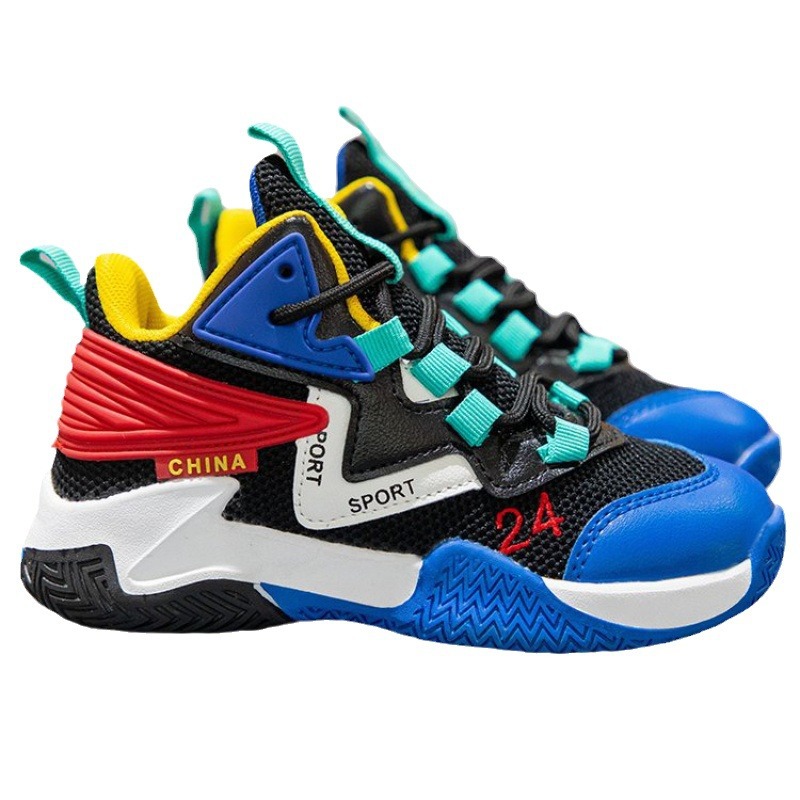 Children's Basketball Shoes Boys Summer 2024 New Style Mesh Breathable Sneakers Boys Shoes sneaker Children's Shoes Summer