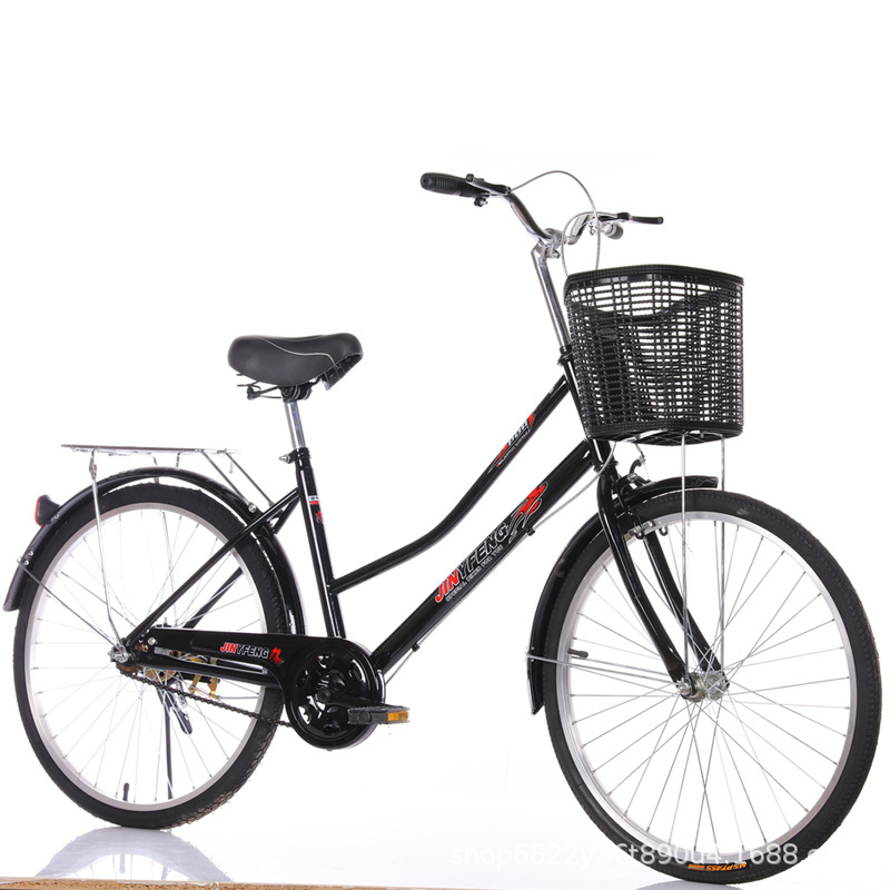 Велосипед 26.6 дюймов, взрослый, без надува, с прочной шиной, для мужчин и женщин, для студентов, общий стиль