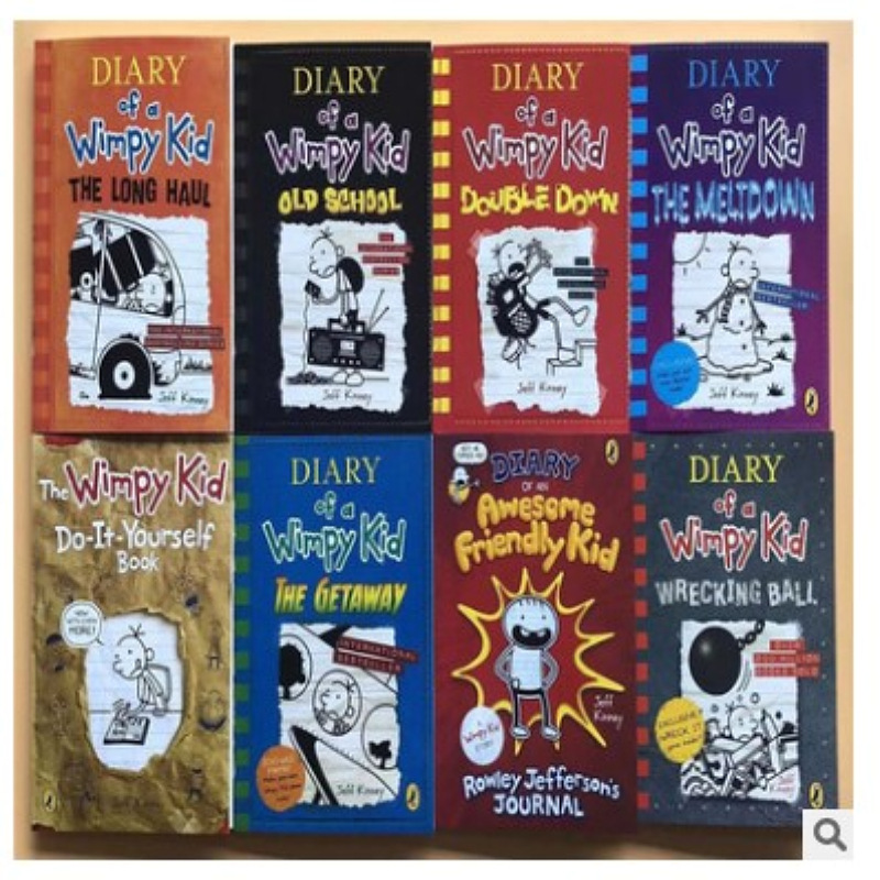 Small fart child diary original 16 suit diary of a wimpy kid 1-16 cartoon chapter book