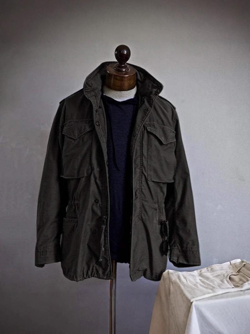 Upgraded AliExpress Independent Station wish American Heavy Industry Retro Tooling Jacket Men's Long Sleeve Loose Jacket D017