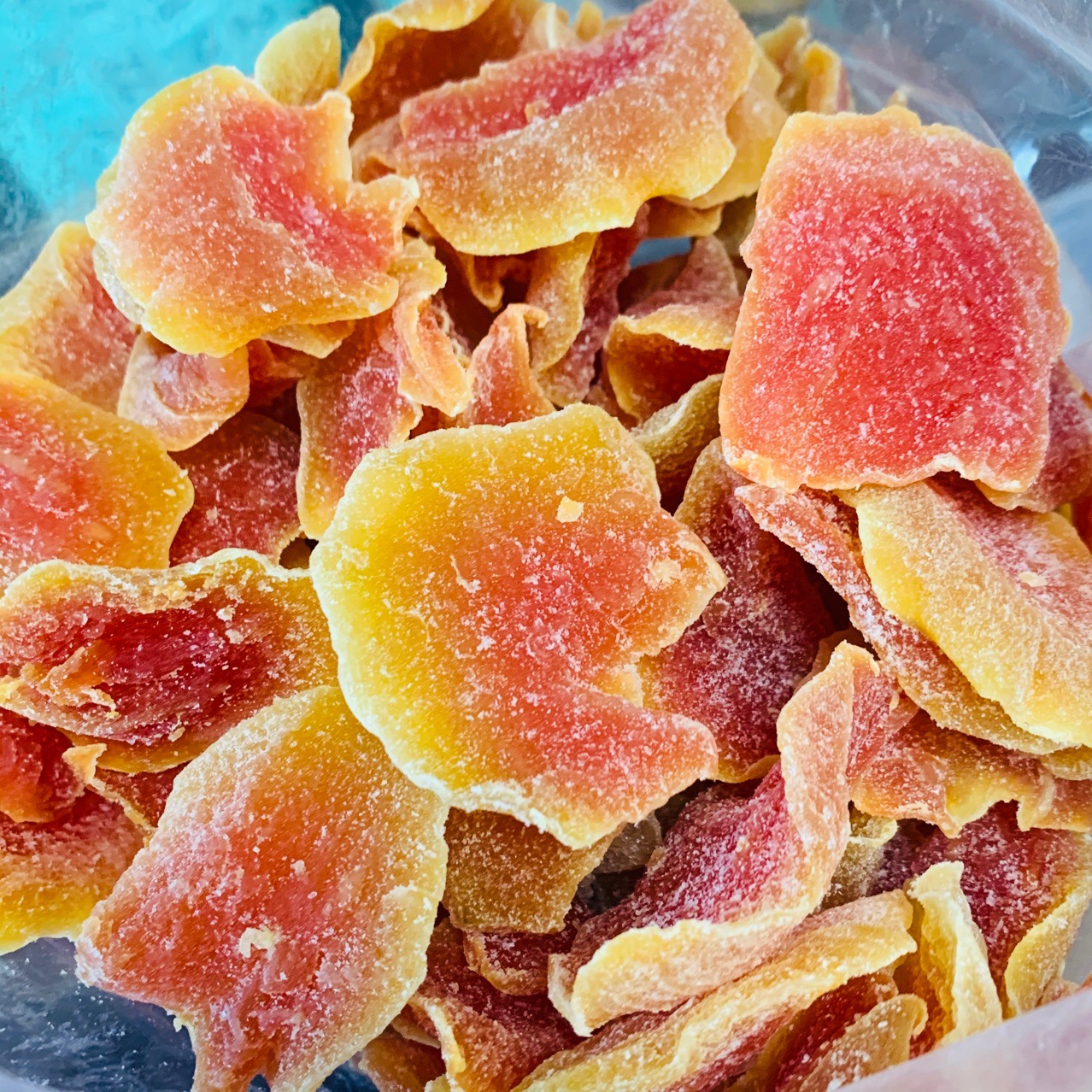 Dried papaya red papaya slices from 2.5kg wholesale snacks dried fruits ready to eat in open bags