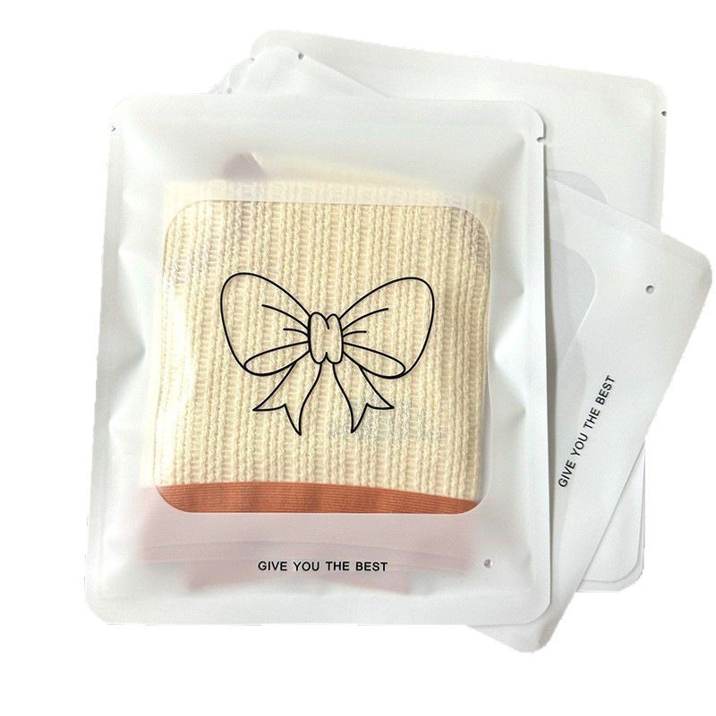 in stock high-grade bronzing inner pants bag independent packaging bag solid color packaging bag high-grade self-sealing bag disposable bag