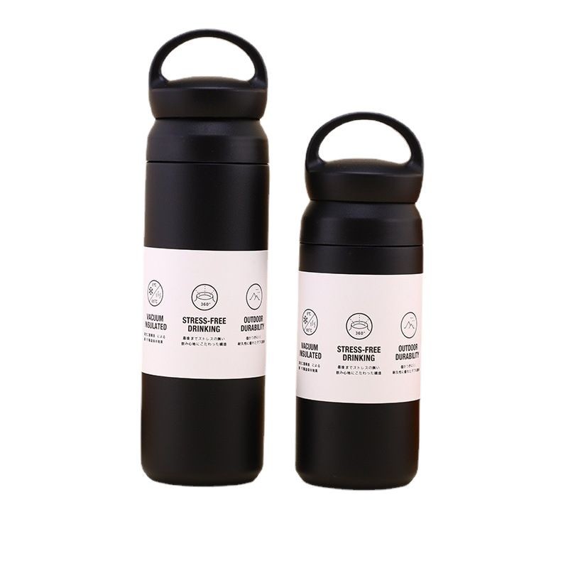 Cross-Border Japanese-Style 304 Stainless Steel Insulated Cup Portable Coffee Cup Element Cup Student Female High-Value Water Cup Custom