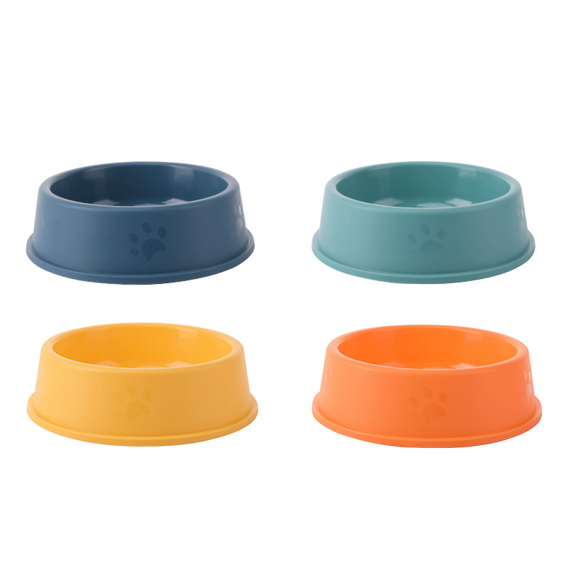 Small Cat Bowl Plastic Pet Dog Bowl Dog Food Basin Cat Food Basin Dog Cat Food Single Bowl Anti-knock Cat Water Bowl Cat Food