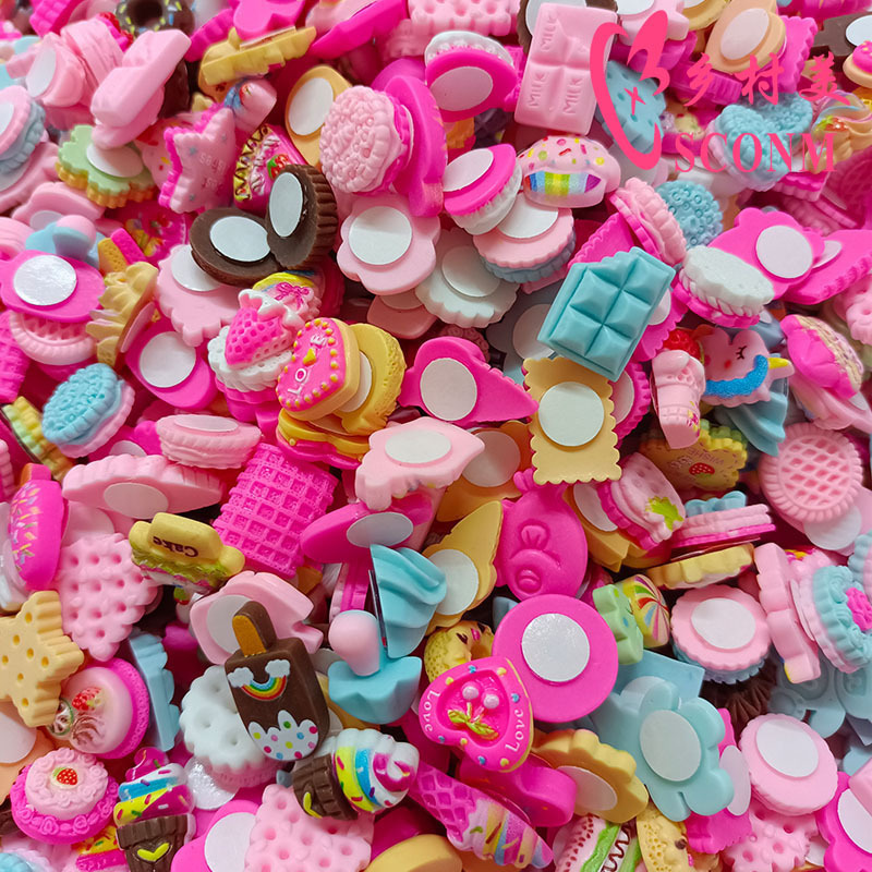 Полуобъемная наклейка на водяной стакан, смоляные аксессуары, мультяшный микс, DIY чехол для мобильного телефона, милый без следов клей, термос, наклейка для холодильника