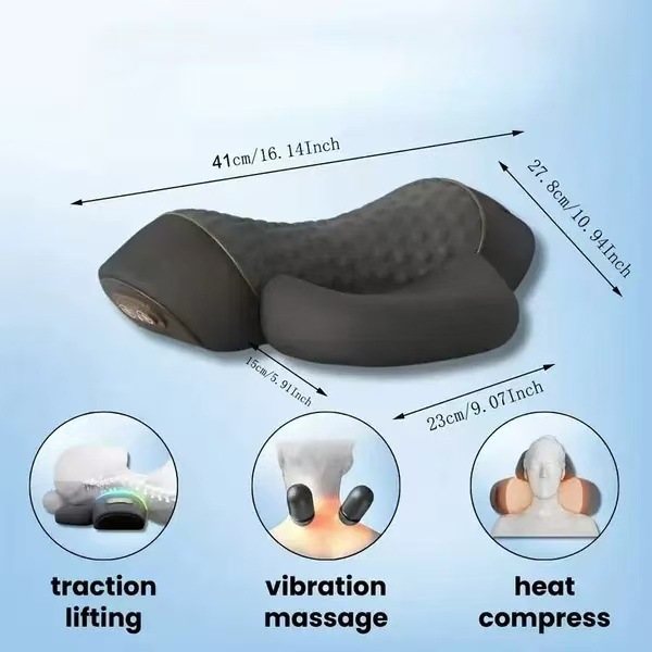 Cross-Border English Cervical Spine Pillow to Protect the Vertebrae for Sleeping, Special Massage Spine, Non-Traction Heating Compress, Repair and Change Logo