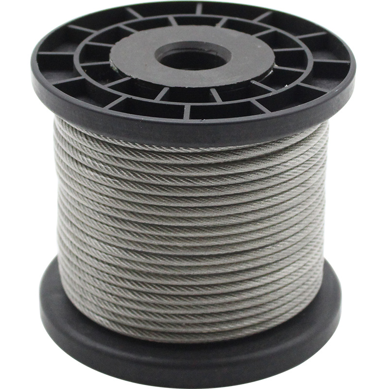 Wire Rope Manufacturer 304 Stainless Steel Wire Rope Clothesline Manure Scraper Hanging Water Pump Marine Greenhouse Hoisting Animal Husbandry