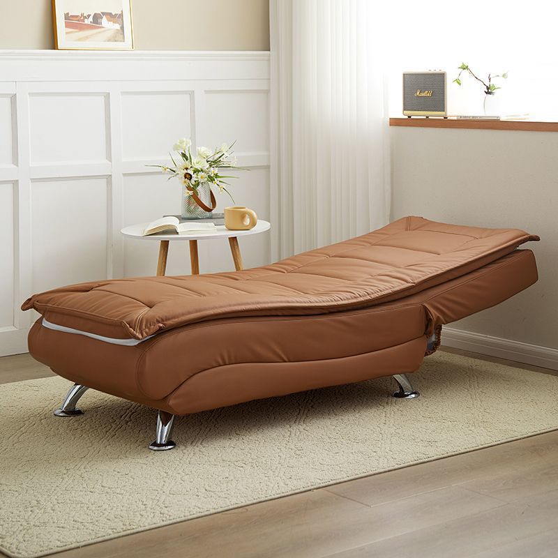 Chaise Lounge Lazy Sofa Reclining and Sleeping Single Room Bedroom Toffee Small Apartment Electric Folding Sofa Bed