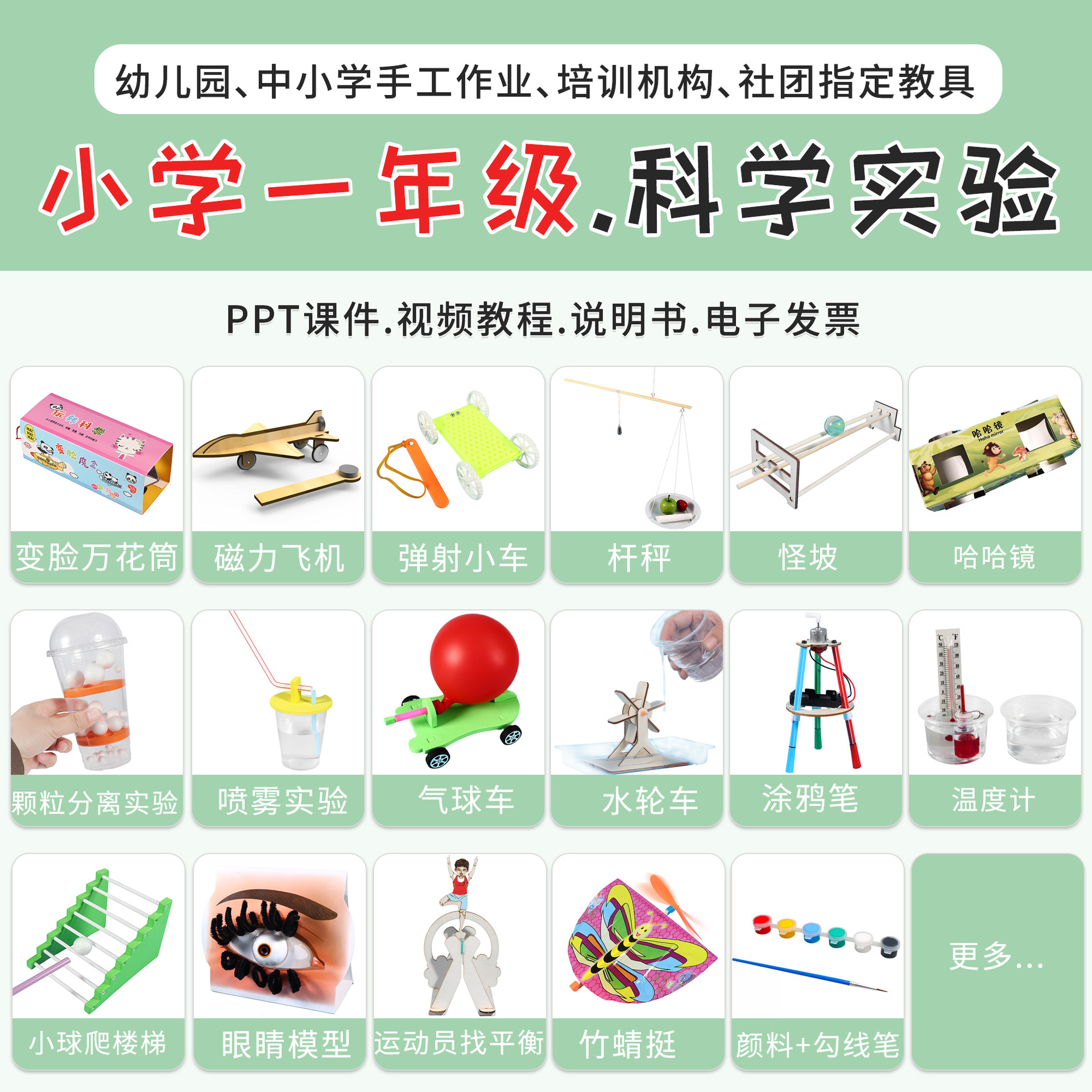 Pupils Handmade Assembled Material Bag Technology Small Making Invention Physical Science Experiment suit Science and Education Toys