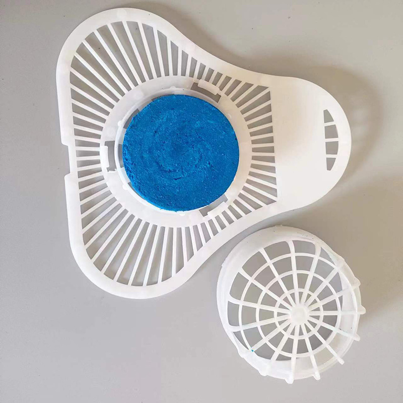 Men's Toilet urinal device urinal deodorant cleaning filter net solid aromatic toilet triangle block urinal incense block