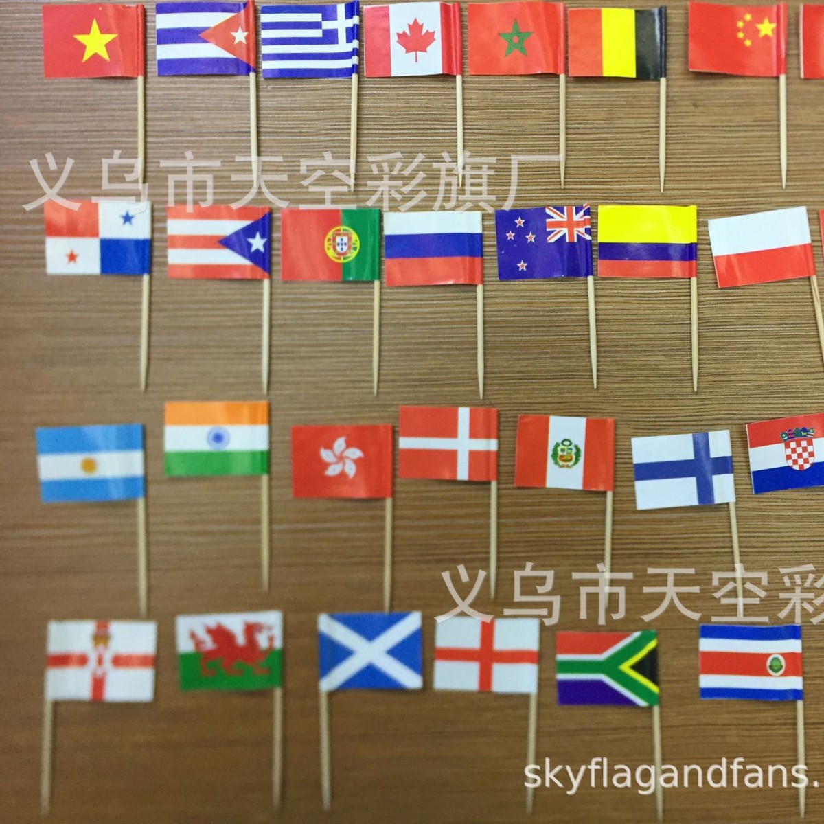 Thailand Toothpick Flag Spot Thai Restaurant Fruit Cake Steak Pizza Toothpick Flag Spot Toothpick Flag