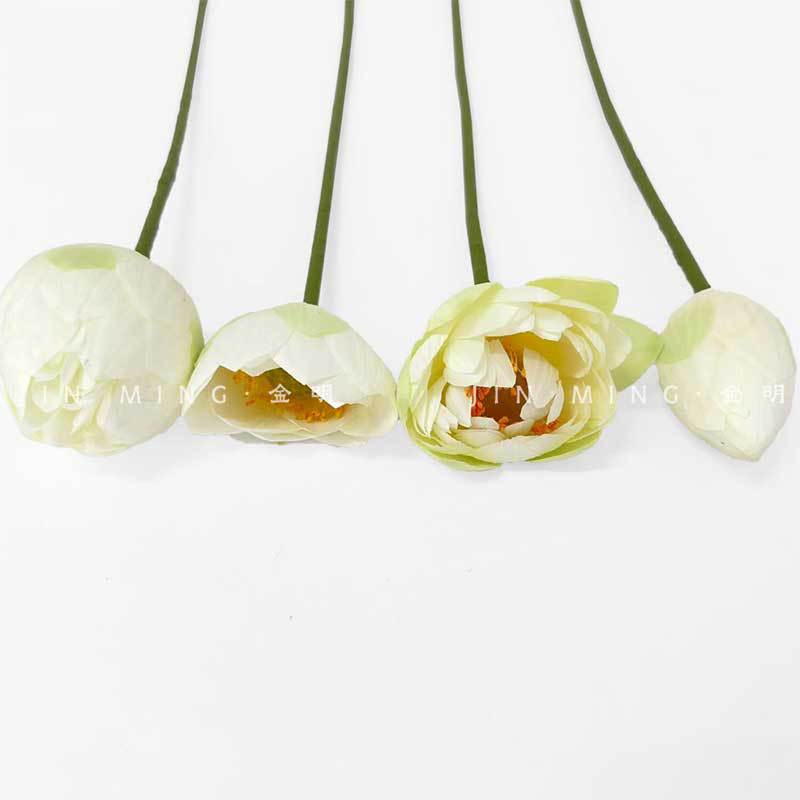 Chinese-Style Simulated Fake Flower, Large Lotus, Lotus Leaf, Lotus Pod, Living Room Coffee Table, Desktop for Buddha Lotus, Single Simulated Flower Lotus