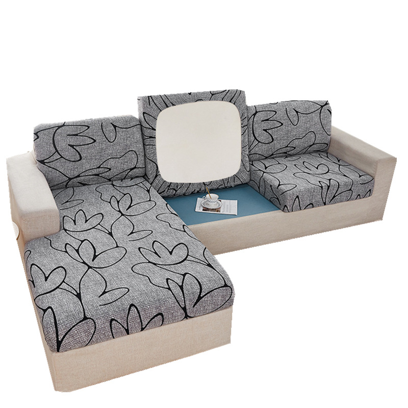Cross-border new corn velvet printing sofa cushion cover lazy sofa cushion dust cover combination sofa cover wholesale