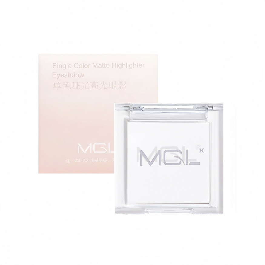 MGL monochrome matte high-gloss eye shadow powder face brightening concave eye head tear groove pure white painting truncated lying silkworm