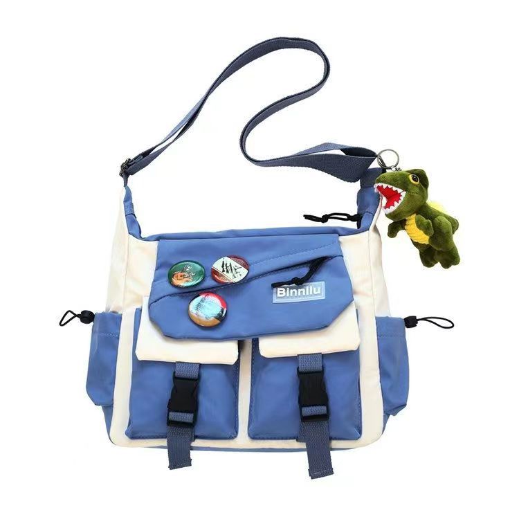 Messenger Bag Men's fashion brand large capacity 2023 New ins shoulder bag Japanese casual messenger bag all-match small shoulder bag