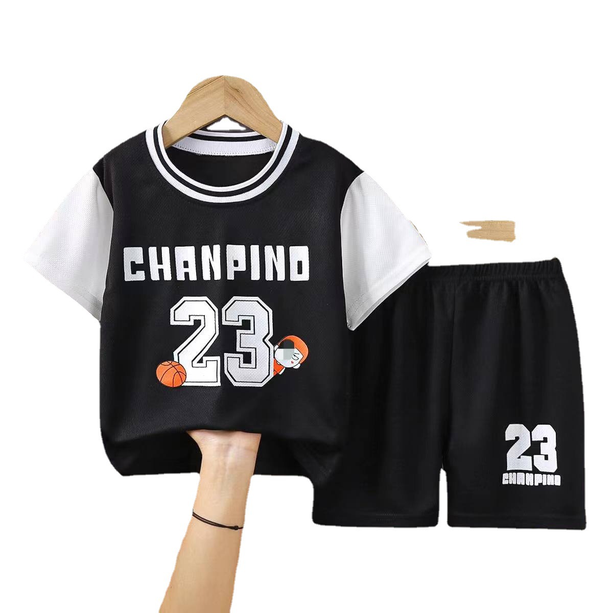 Children's Basketball Uniform Sports Suit Girls Quick-Drying Boys' 2025 New Summer Jersey Medium and Large Kidsren's Training Sports
