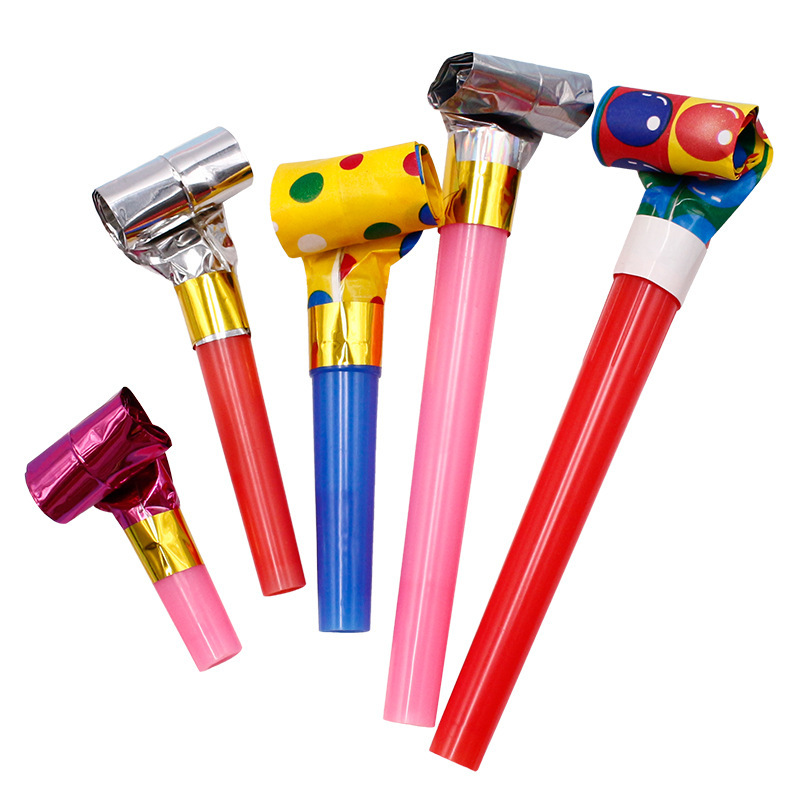 Creative blow roll children's toys birthday small blow dragon whistle funny stall toys wholesale party cheer props