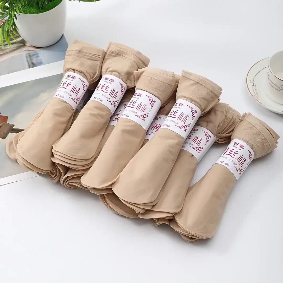 Stockings Women's Socks Spring and Summer Anti-Snatch Stockings Invisible Transparent Thin Steel Stockings Manufacturer Wholesale Factory