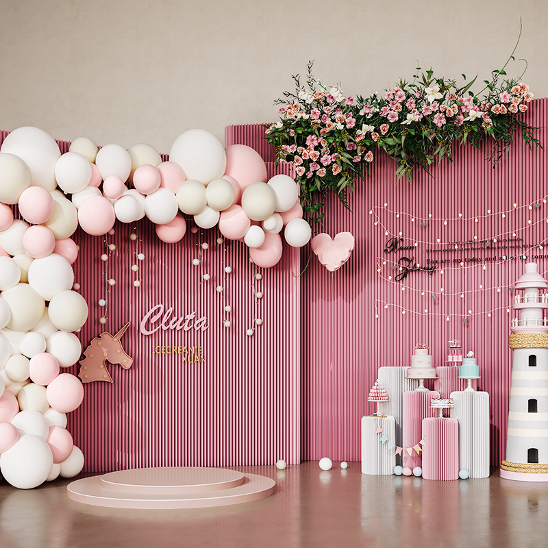 Factory direct foldable stretch partition organ paper wall store decoration exhibition layout commercial partition screen