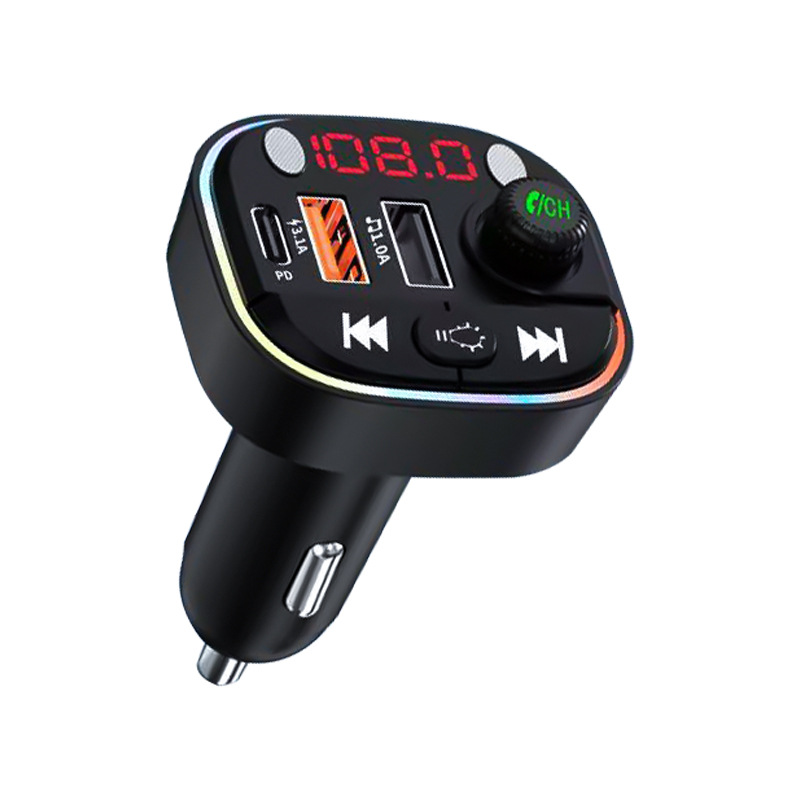 T13 Car Charger with Bluetooth Playback Hands-Free Car Pd Cigarette Lighter Car Charger Fast Charging Bluetooth Hands-Free