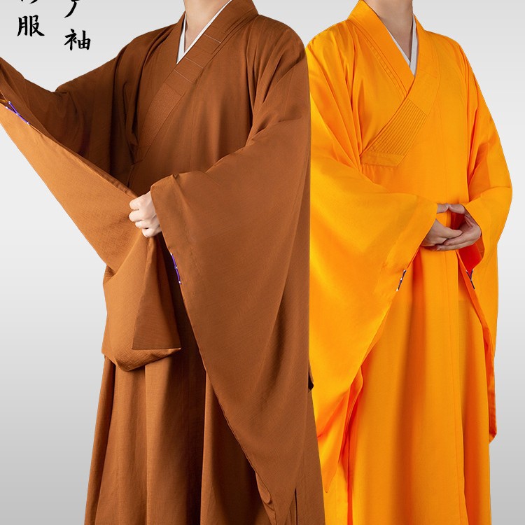 Ряса монаха для мужчин и женщин, подходит для осени и весны, с широкими рукавами для церемоний
