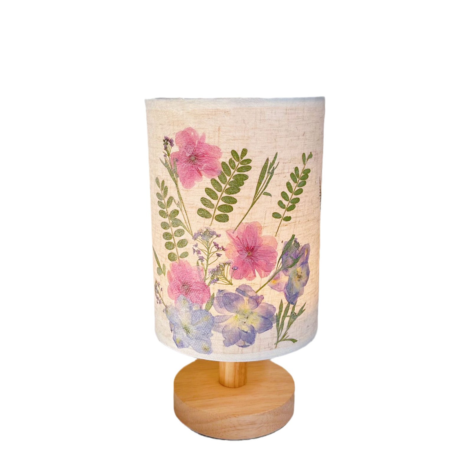 Handmade embossed table lamp diy production material package mother's day flower night light goddess salon group building activities