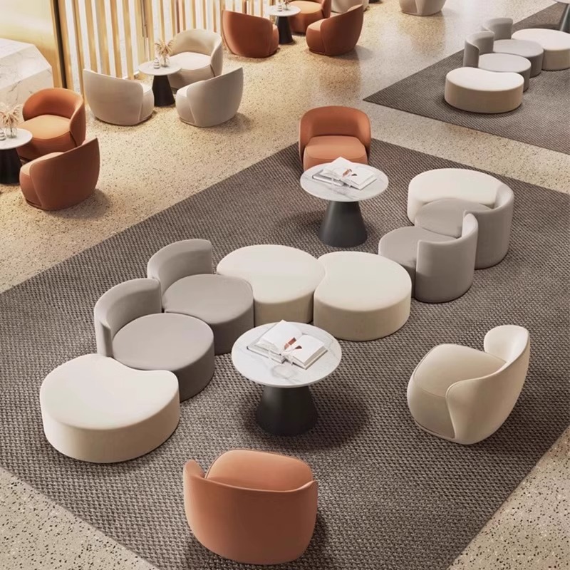 Скандинавский креативный диван, комбинация с обеденным столом, для кафе