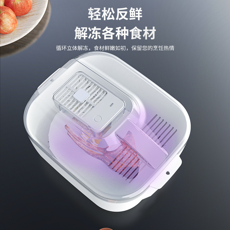 Household food fast thawing device multi-functional four-in-one kitchen food thawing artifact fresh-keeping dustproof ice machine