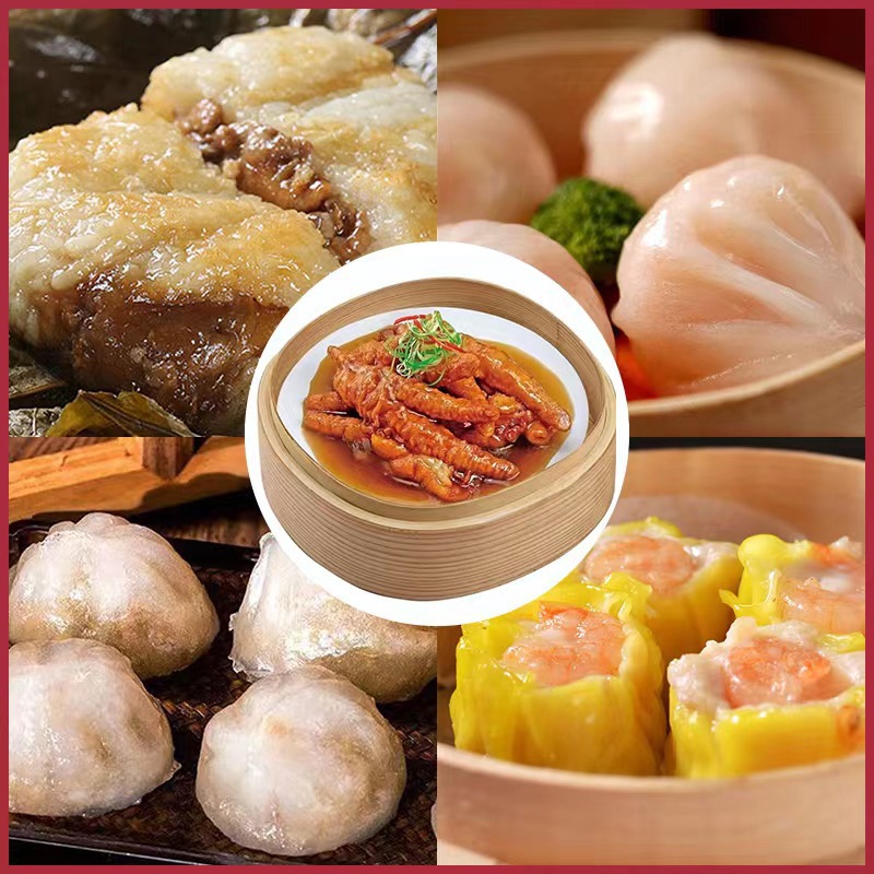 Cantonese-style morning tea snacks shrimp dumplings cooked and sold glutinous rice chicken heated instant Cantonese-style tea house breakfast semi-finished heated instant